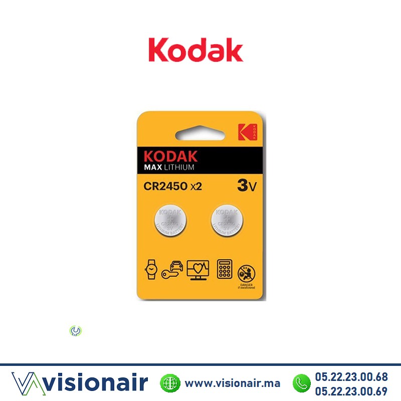 [KODAKCR2450] Pile KODAK CR2450 3V Lithium