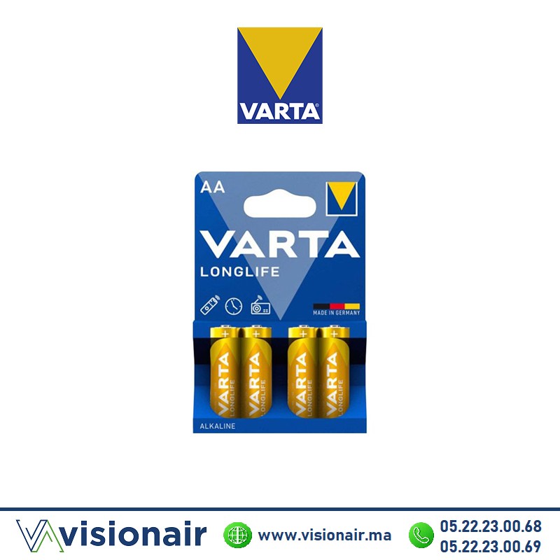 [VLONGLIFEAA4] Pile VARTA LONGLIFE AA4 LR06 1,5V alcaline