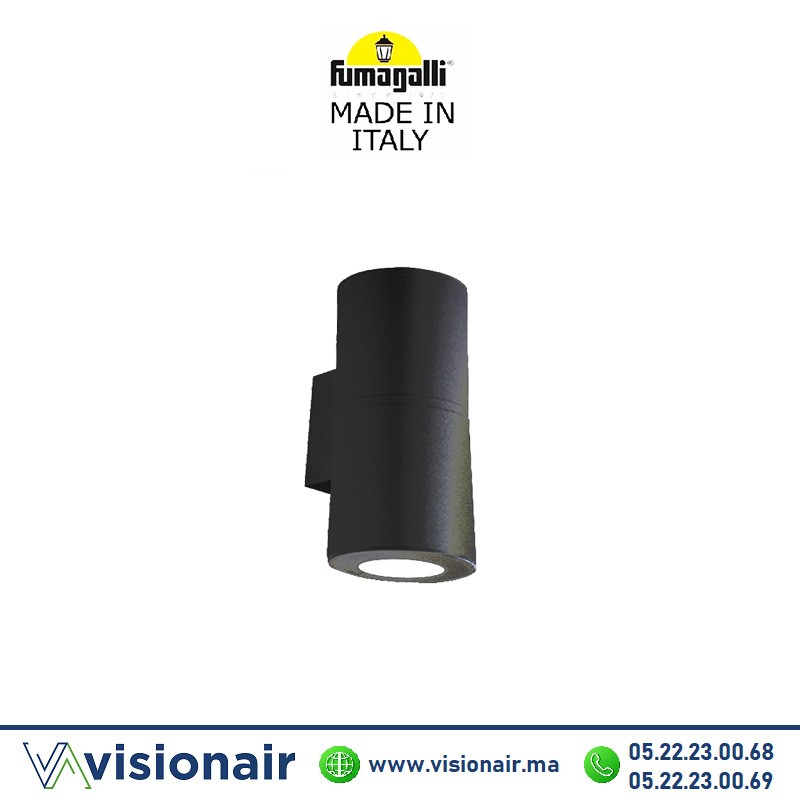 [FUMAFRANCA90N] Applique murale FUMAGALLI FRANCA 90 2L noir