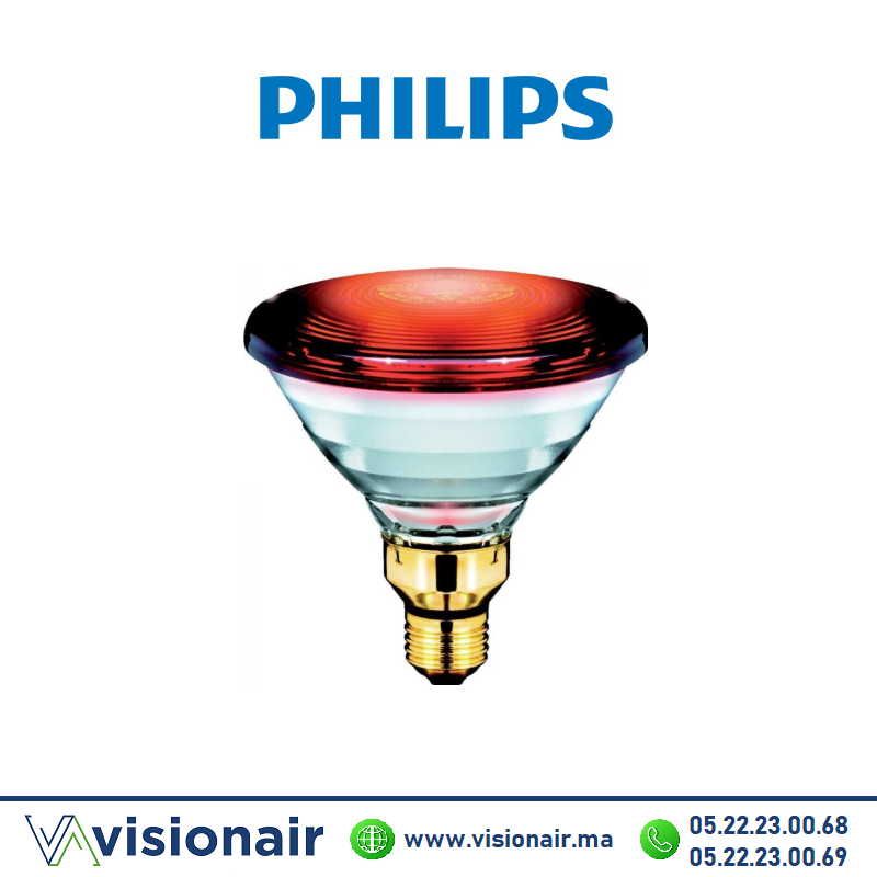 [PHIL150WIR] Lampe chauffante PHILIPS 150W infrarouge PAR38 E27