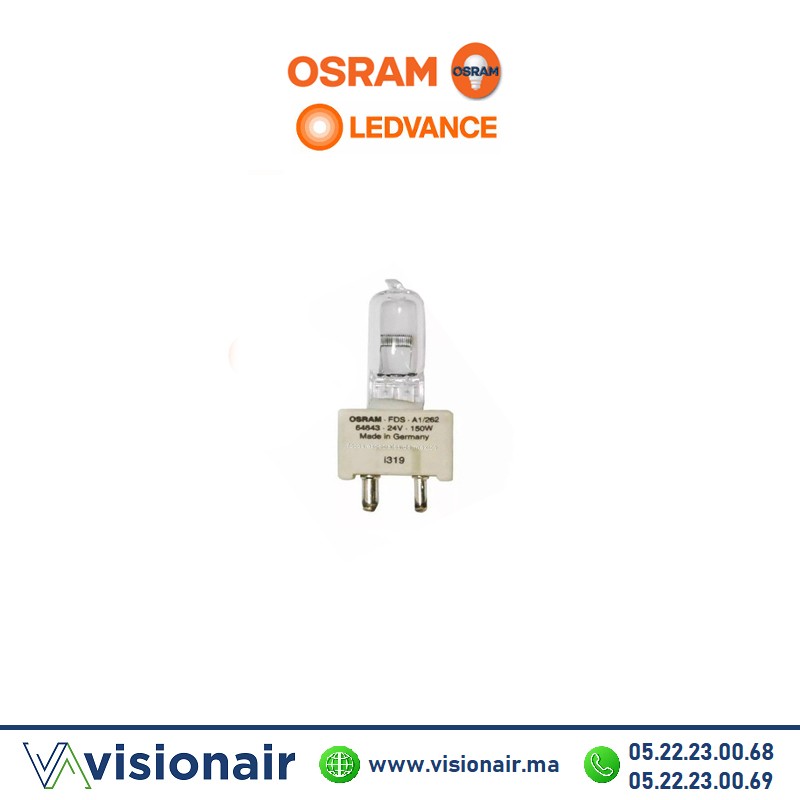 [OSRAM64643] Lampe OSRAM 64643 FDS 24V 150W GY9.5