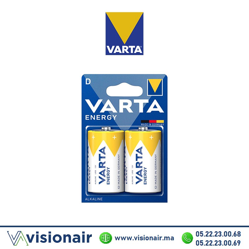 [VENERGYD2] Pile VARTA ENERGY D2 LR20 1,5V alcaline