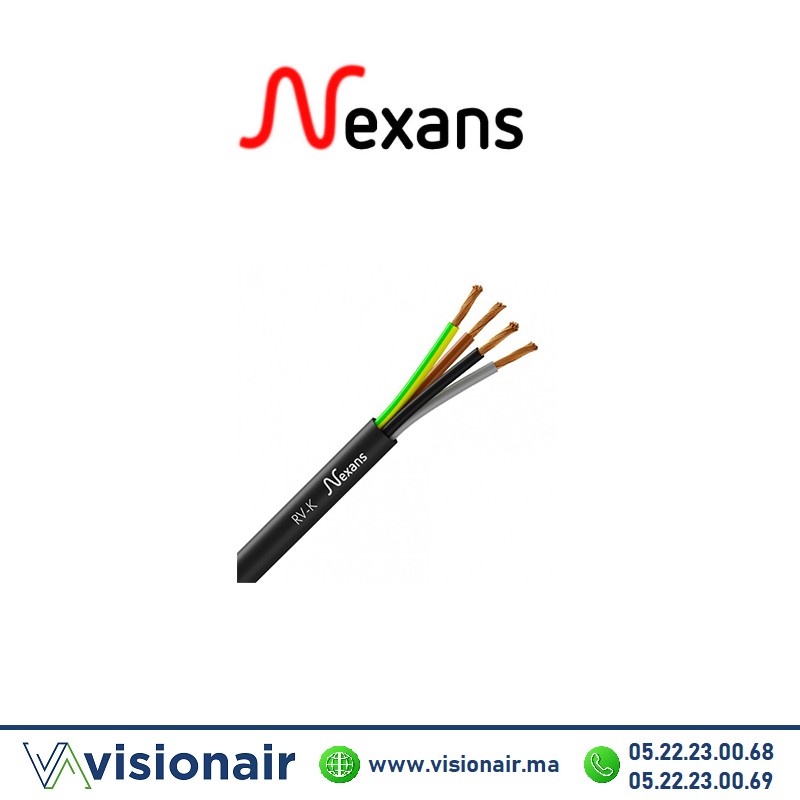 [NEXRVK4x6] Câble souple NEXANS 4x6mm² U1000 RV-K