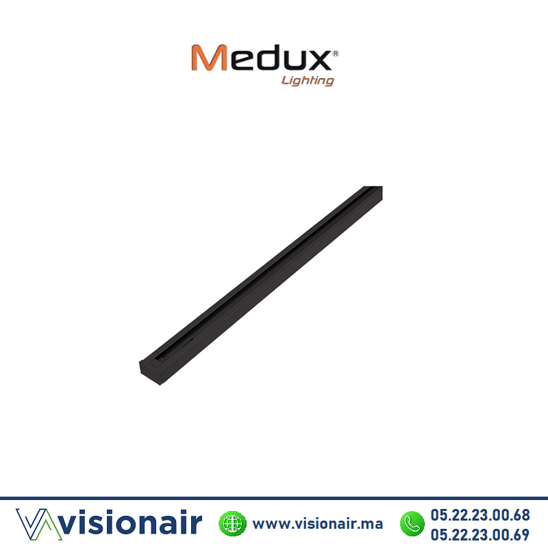 [RAIL2MN] Rail noir 2m en aluminium pour projecteur