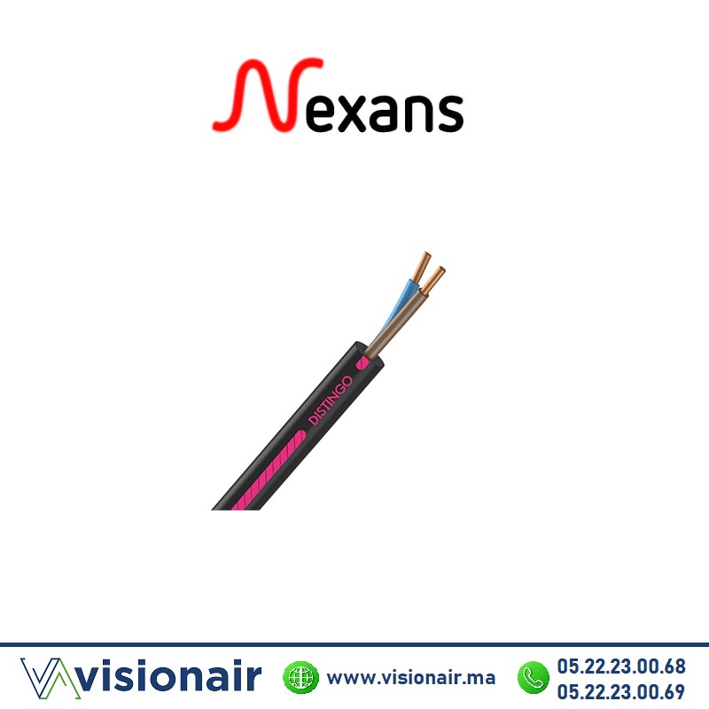 [NEXR2V2x6] Câble R2V Rigide NEXANS 2x6mm² U1000