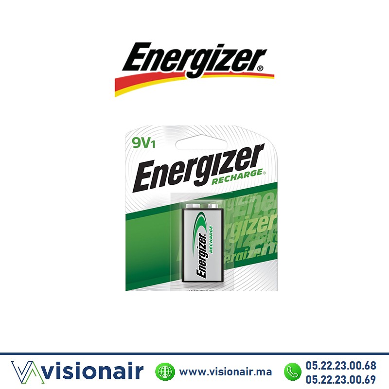 [ENERRECH9V] Pile rechargeable ENERGIZER 9V 175mAH NH22 BP1