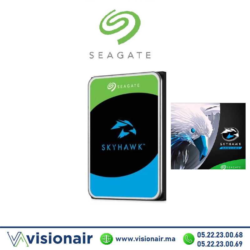 [ST10000VE001] Disque dur 1TB SEAGATE Skyhawk pour la vidéosurveillance ST10000VE001