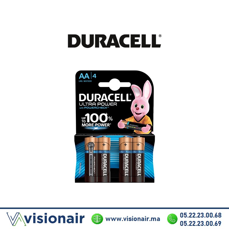 [DURAULPOWAA4] Piles DURACELL ULTRA POWER AA4 LR06 1,5V alcalines