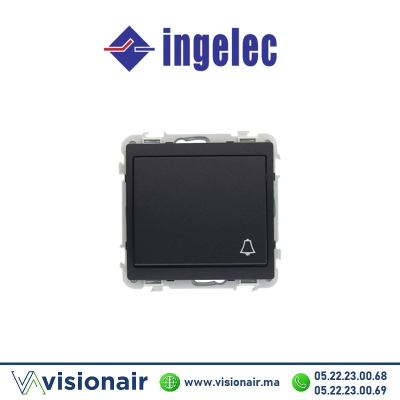 [INGM5551/50T] Poussoir à bascule INGELEC Jade anthracite M5551/50T
