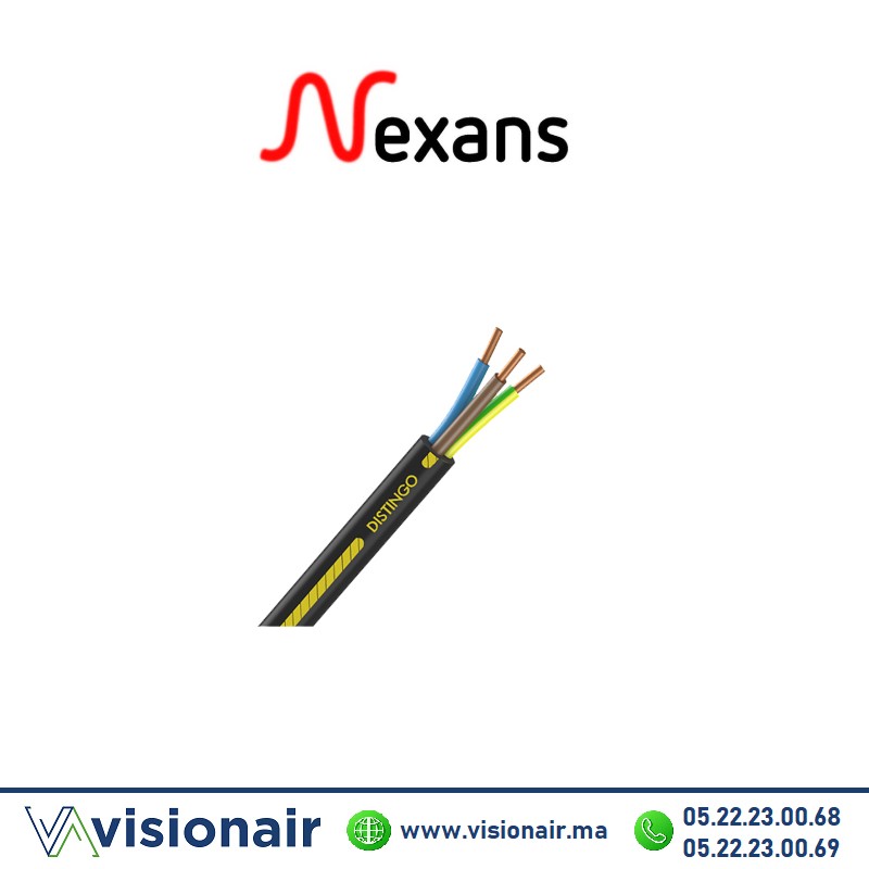 [NEXR2V3x15] Câble Rigide R2V NEXANS 3x1,5mm² U1000