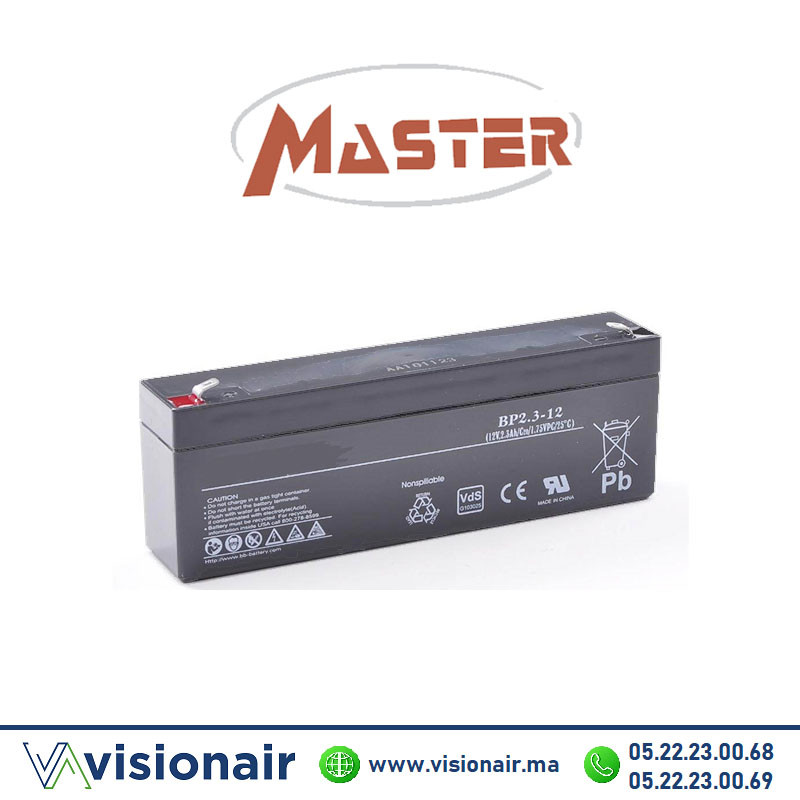 [MAS12V2,1AH] MASTER Batterie 12V 2,1AH étanche VRLA